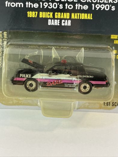 1998 Racing Champions Police 1987 Buick Grand National Dare Car #50 Diecast 1:61 Scale