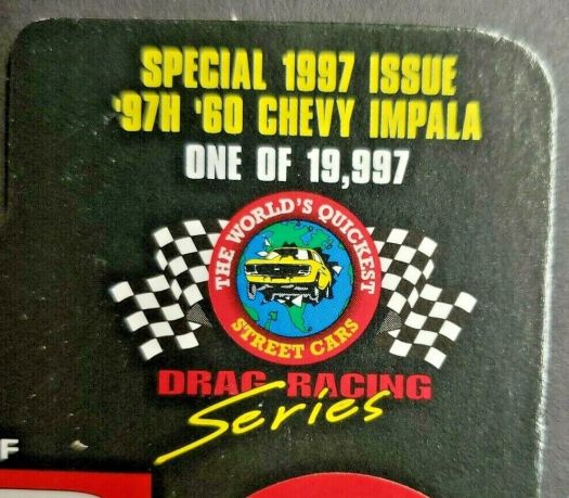 1997 Racing Champions Hot Rod Mag 1960 Chevy Impala Purple Silver Custom Diecast 1:64 Scale