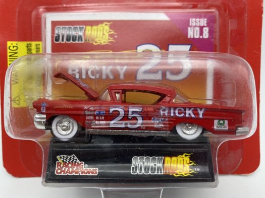 1997 Racing Champions Stock Rods 1957 Impala Red Ricky #23 Diecast 1:64 Scale
