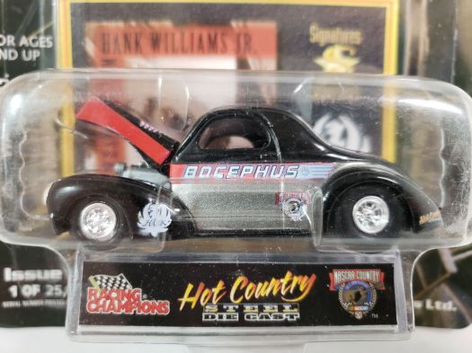 1998 Racing Champions Hot Country Hank Williams Jr '41 Willys Coupe Diecast 1:64 Scale