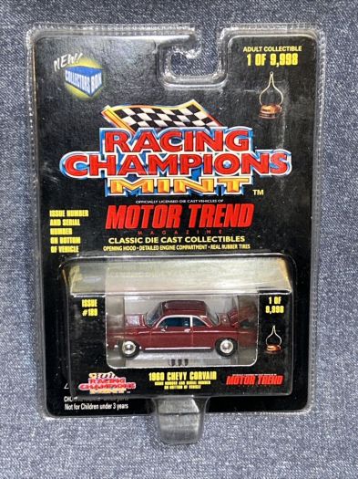 1998 Racing Champions Mint Motor Trend 1960 Chevy Corvair #189 Diecast 1:64 Scale