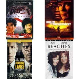 DVD Assorted Movies 4 Pack Fun Gift Bundle: Drunken Tai Chi / Dynamo Double Feature    Rules of Engagement  Changing Lanes  Beaches Special Edition