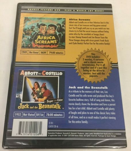 Abbot & Costello Double Feature: Africa Screams/ Jack and the Beanstalk (DVD)