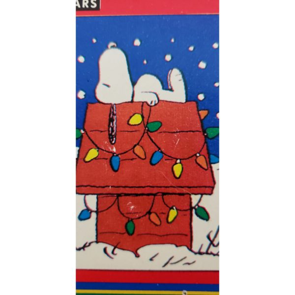 1996 Peanuts Snoopy and Dog House Christmas House Flag 29.5 x 41.5 Inches #47981