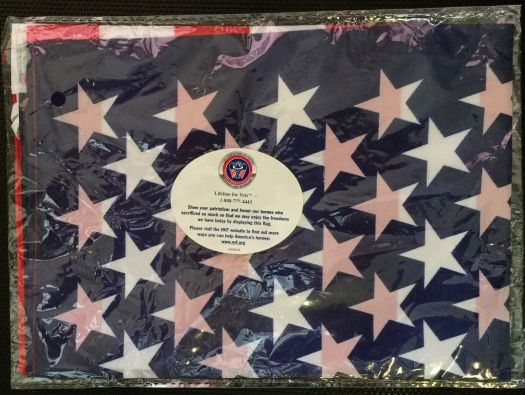 National Veterans Foundation Lifeline For Vets American USA Flag 28" x 72"