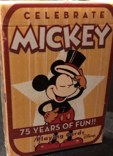 Celebrate Mickey Mouse Walt Disney 75 Years Bicycle Playing Cards
