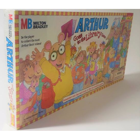 1996 Milton Bradley Arthur Goes to the Library Game - Matching Game Ages 4-7