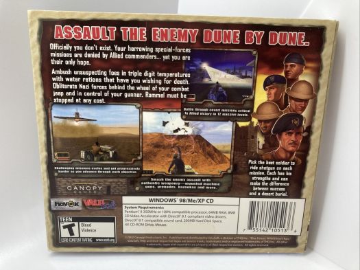 Elite Forces WWII Desert Rats by THQ (CD PC Game)