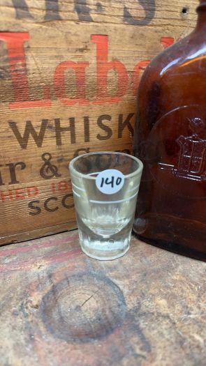 Collectible Shot Glass - Large Fluted Cut Glass