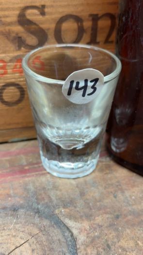 Collectible Shot Glass - Small Fluted Cut Glass