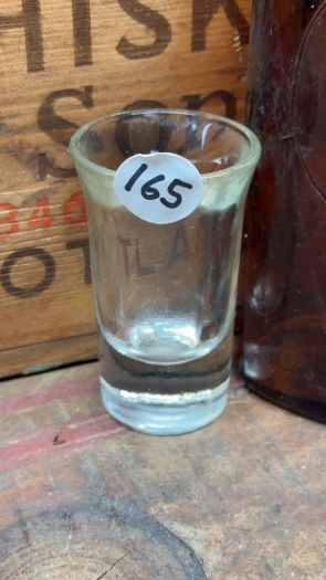 Collectible Shot Glass - Tall Clear Fluted