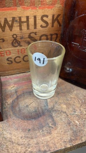Collectible Shot Glass - Old Buddy Glass & Stand