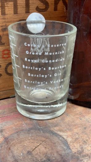 Collectible Shot Glass - Barclays Measuring Glass