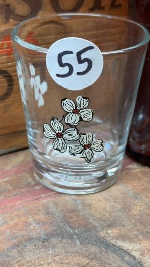 Collectible Shot Glass - Floral Design