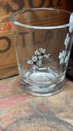 Collectible Shot Glass - Floral Design