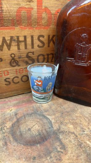 Collectible Shot Glass - Born to Fish