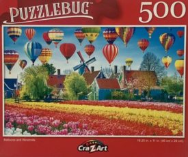 Puzzlebug Hot Air Balloons and Windmills 500 Piece Jigsaw Puzzle