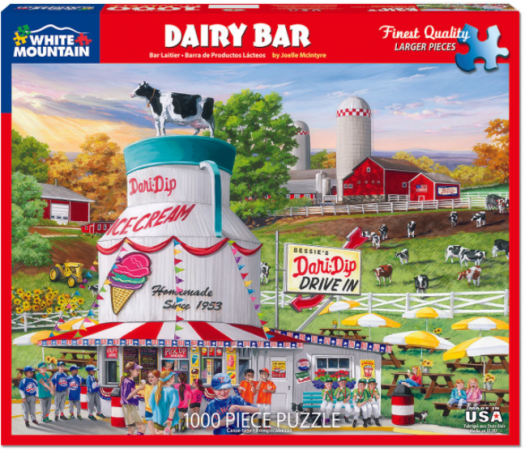White Mountain - Dairy Bar - 1000 Piece Jigsaw Puzzle