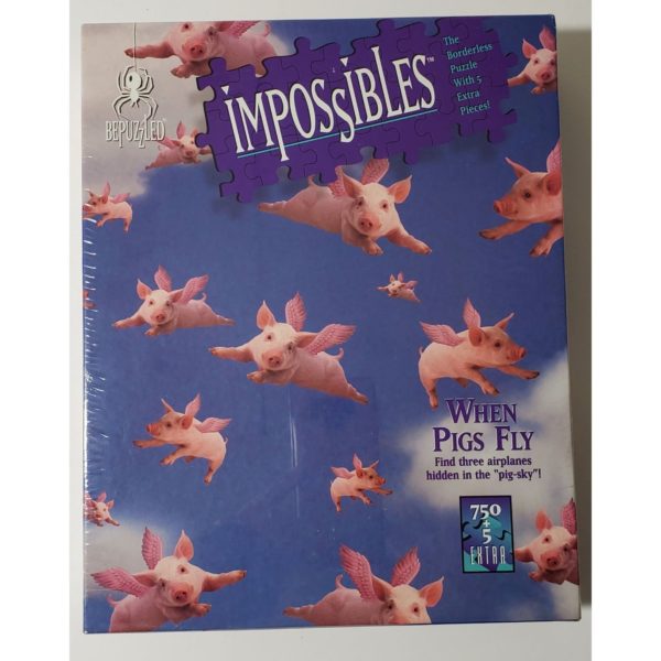 Bepuzzled Impossibles When Pigs Fly Jigsaw 750 Puzzle