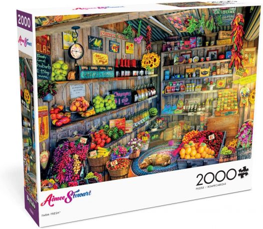 Buffalo Games 2000-Piece Aimee Stewart Farm Fresh Jigsaw Puzzle