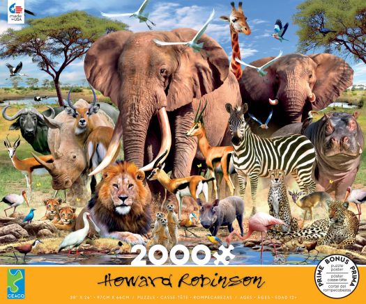 Ceaco - African Plains - 2000 Piece Jigsaw Puzzle