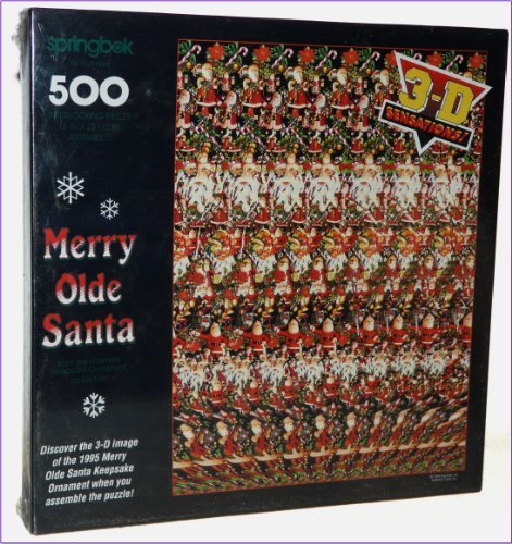 Merry Olde Santa 500 Piece Jigsaw Puzzle by Springbok by Hallmark