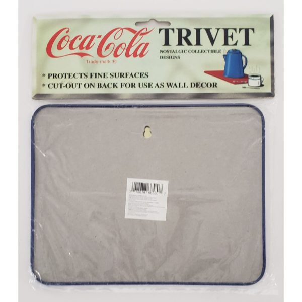 1994 Coca-Cola Nostalgic Collectible Design Metal Tin Trivet  8.5" x 6.5"