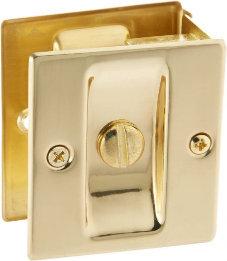 Stanley Hardware S404-009 CD40-4009 Pocket Door Latch in Bright Brass