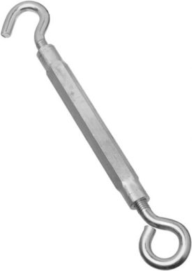 National Hardware N221-903 2172BC Hook and Eye Turnbuckle in Zinc plated, 1/2" x 17"