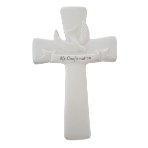 Russ Berrie Gifts of Faith "My Confirmation" Porcelain Bisque Wall Cross 5x7