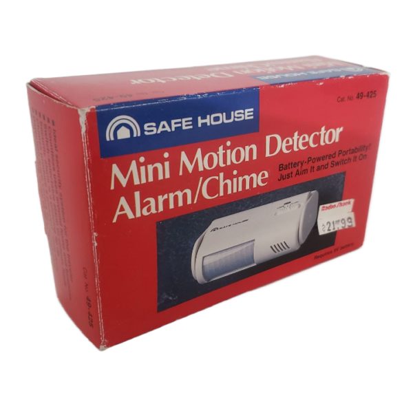 Radio Shack Safe House Mini Motion Detector Alarm/Chime Cat. No. 49-425