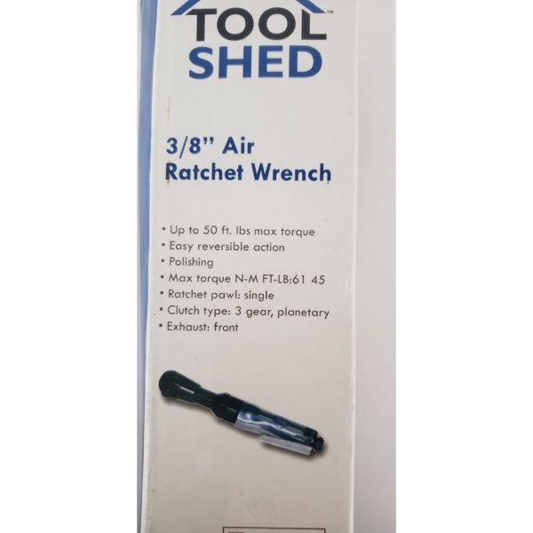 Tool Shed 3/8" Air Ratchet Reversible Wrench Auto Compressor Garage Shop Automotive Tool