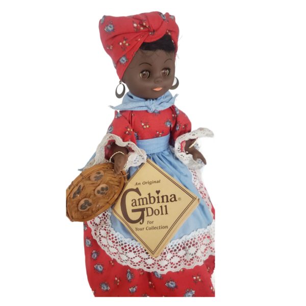Vintage 1981 Gambina Doll "Odelia" Praline Lady 11" Creole Ethnic Hand Made New Orleans