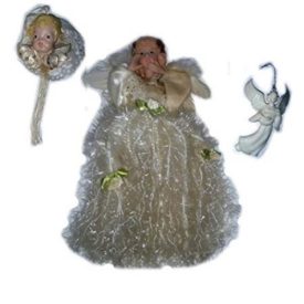 Vintage Hand Crafted Angel Ornaments Set of 3