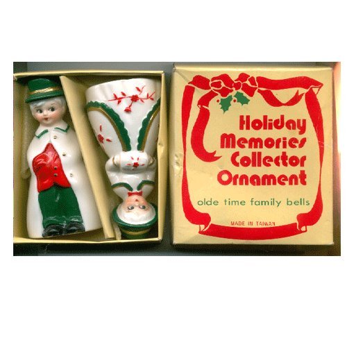 Vintage 1970s Holiday Memories Collector Ornament Olde Time Family Bells