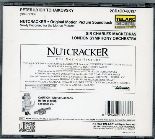 Original Soundtrack Recording - Tchaikovsky Nutcracker - Complete Balet Score (Music CD)