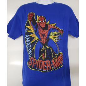 Marvel Amazing Spider-man Graphic Short Sleeve T-shirt Adult Size L Blue
