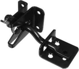 National Hardware N101-220 Automatic Gate Latches 4In, 4", Black