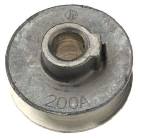 Chicago Die Cast 250A 2" x 1/2" Die-Cast V-Grooved Pulley