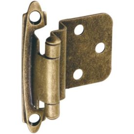Stanley S826255 Cabinet Spring Hinge 2.75 Inch Self-Closing .375 Offset, Antique Brass