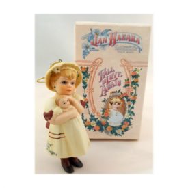 Vintage 1988 Jan Hagara Cara Victorian Girl Porcelain Ornament