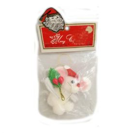 Vintage Kris Kringle Inc. Plush Hand Crafted Mouse Ornament
