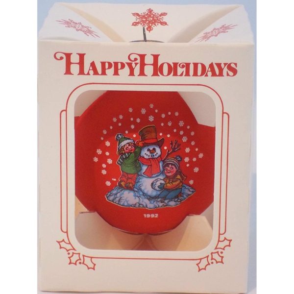 Campbells Soup 1992 Collectors Edition Red Glass Ball Ornament