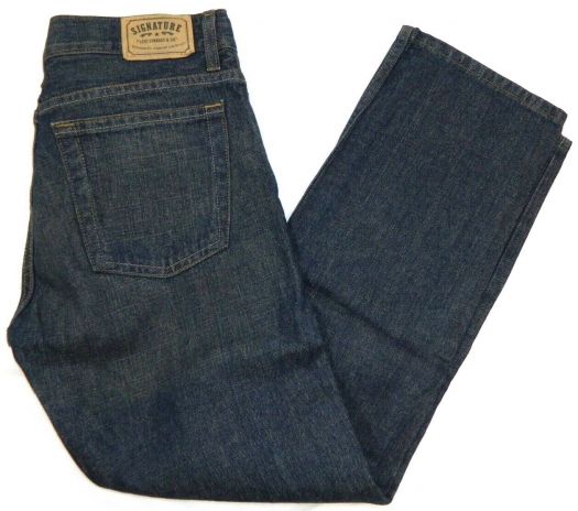 Levi's Signature Straight Sentinel Dark Denim Blue Jeans 16 Regular Fit 29x28