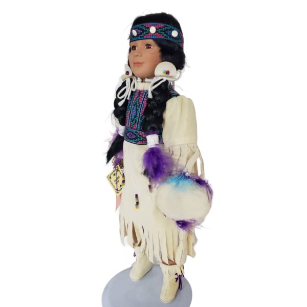 Vintage Kingstate The Dollcrafter Shining Star Porcelain 16" Native American Princess Doll