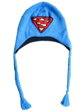 DC Comics Superman Laplander Style Beanie Hat Adult