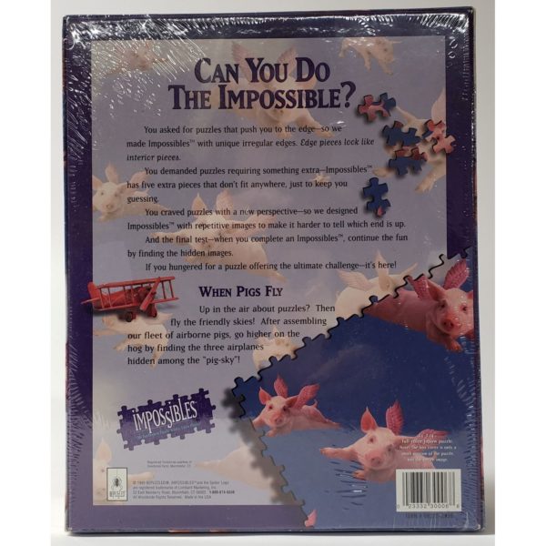 Bepuzzled Impossibles When Pigs Fly Jigsaw 750 Puzzle