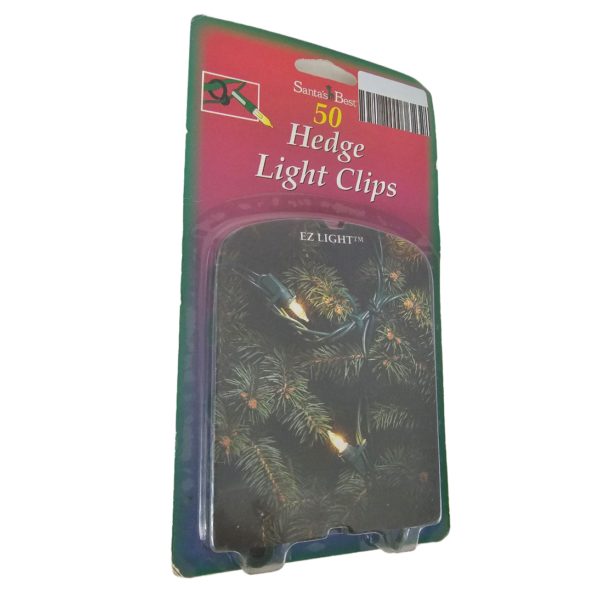 Vintage Santa’s Best 50 Count Hedge Light Clips Christmas