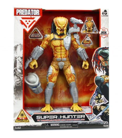 Predator 2nd Series: SUPER HUNTER 12" Poseable Figure w/Open Action Jaw & Helmet