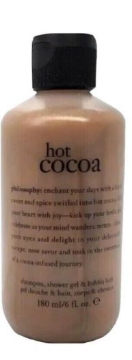 Philosophy Hot Cocoa Shampoo, Shower Gel & Bubble Bath 6 fl oz